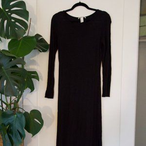 Maxi Morticia dress Black with slit